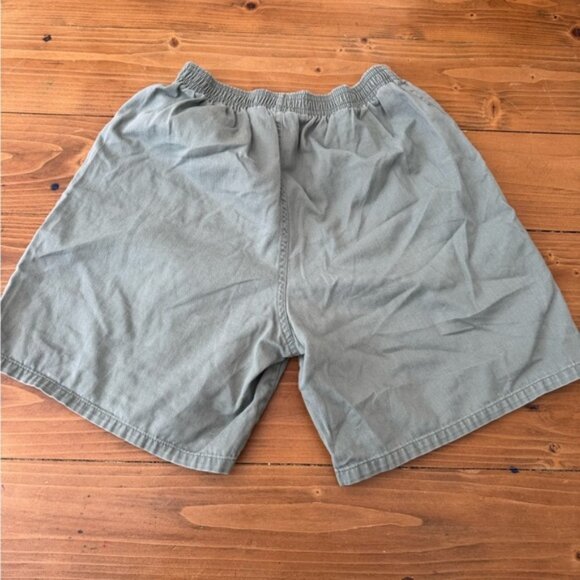 Kids Olive Green Elastic Waist Shorts - Picture 1 of 9
